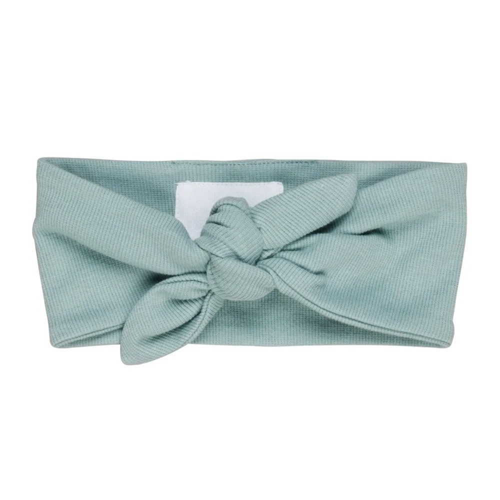 Sage Green Organic Cotton Knotted Headband